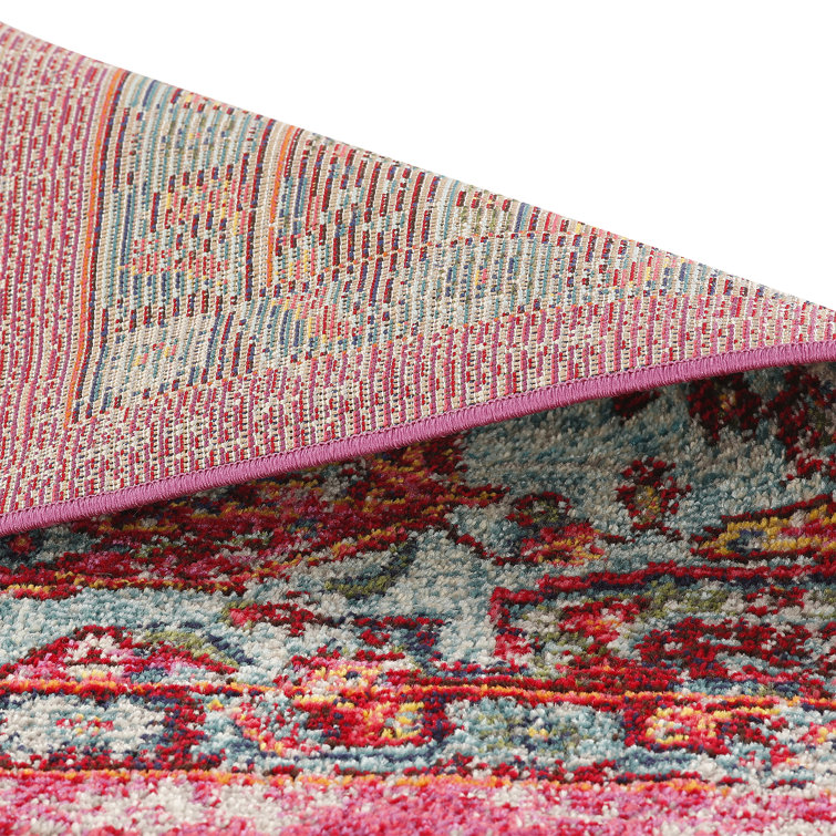 Mistana Loughlam Pink/Blue/Yellow Rug & Reviews Wayfair.co.uk